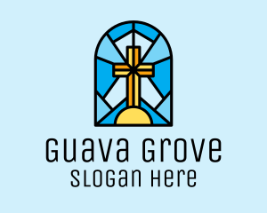 Church Cross Mosaic logo design