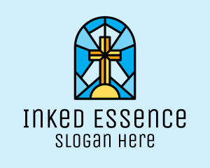 Church Cross Mosaic logo design