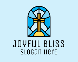 Church Cross Mosaic logo design