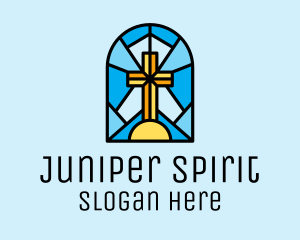 Church Cross Mosaic logo design