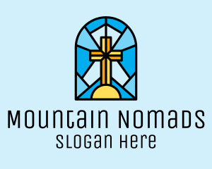 Church Cross Mosaic logo design