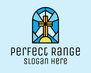 Church Cross Mosaic logo design