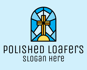 Church Cross Mosaic logo design