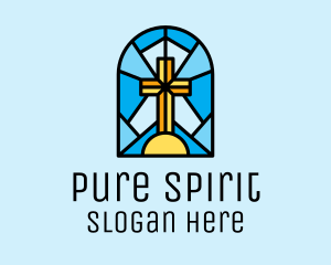 Church Cross Mosaic logo design