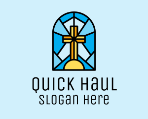 Church Cross Mosaic logo design