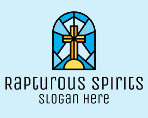 Church Cross Mosaic logo design