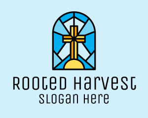 Church Cross Mosaic logo design