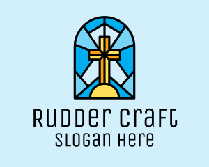 Church Cross Mosaic logo design