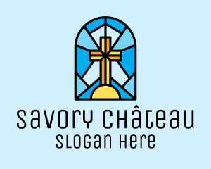 Church Cross Mosaic logo design