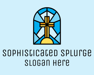 Church Cross Mosaic logo design