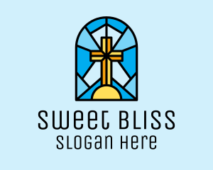 Church Cross Mosaic logo design