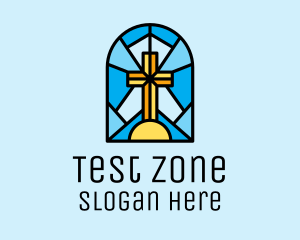 Church Cross Mosaic logo design