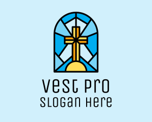 Church Cross Mosaic logo design