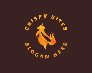 Fried Chicken Flame logo