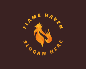 Fried Chicken Flame logo