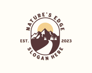 Mountain Trekking Pathway logo design