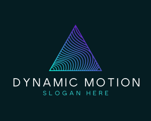 Wave Pyramid Tech logo design