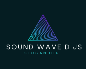 Wave Pyramid Tech logo design