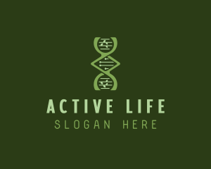 DNA Organic Leaves  logo