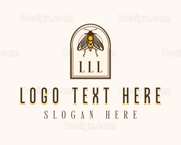 Vintage Moth Insect Logo