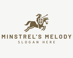 Medieval Horse Knight logo design