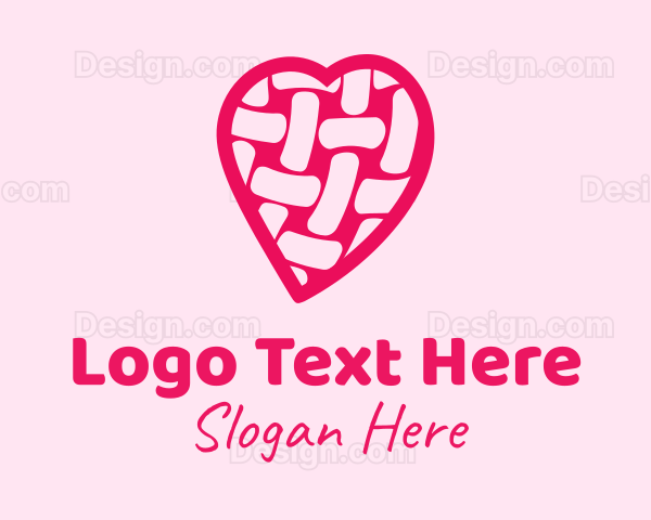 Pink Woven Heart Logo