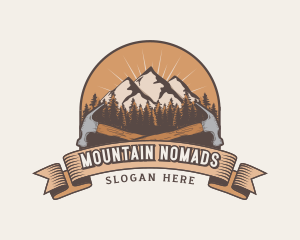 Mountain Tree Hammer logo design