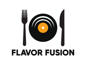 Vinyl Fork Knife Dining logo