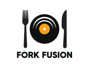 Vinyl Fork Knife Dining logo