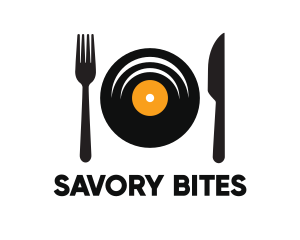 Vinyl Fork Knife Dining logo