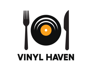 Vinyl Fork Knife Dining logo