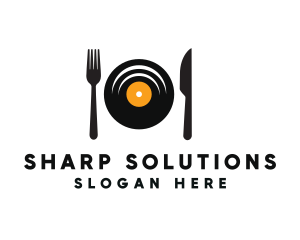 Vinyl Fork Knife Dining logo