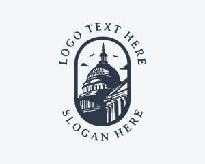 National - United States Capitol Building logo design