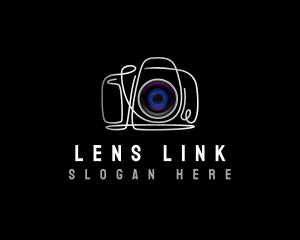 Camera Photography Lens logo design