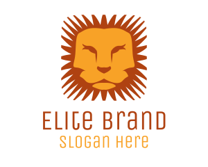 Orange Lion Mane Logo