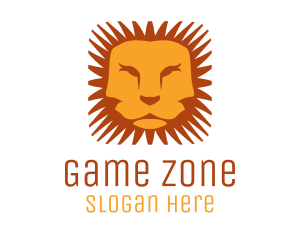Orange Lion Mane Logo