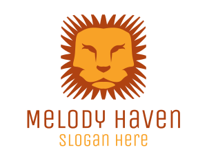 Orange Lion Mane Logo