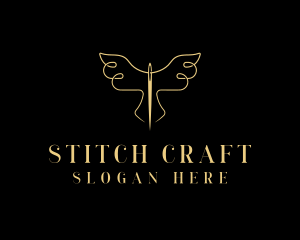 Needle Wings Tailoring logo design