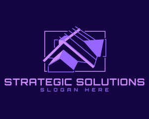 Roof Plan Contractor logo design