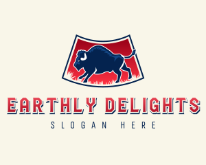 Wyoming Grazing Bison logo