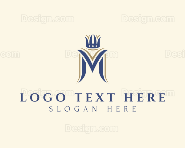 Crown Luxury Letter M Logo