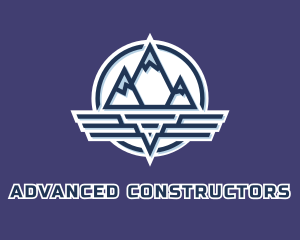 Mountain Wing Badge logo design