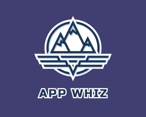 Mountain Wing Badge logo design