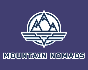 Mountain Wing Badge logo design