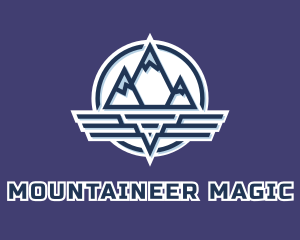 Mountain Wing Badge logo design