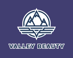 Mountain Wing Badge logo design