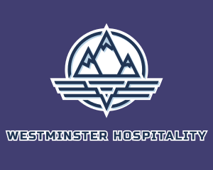 Mountain Wing Badge logo design