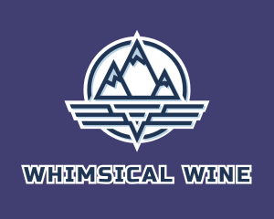 Mountain Wing Badge logo design