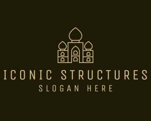 India Palace Structure logo design