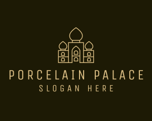 India Palace Structure logo design